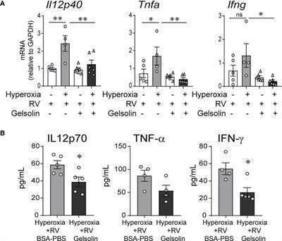 Gelsolin Attenuates Neonatal Hyperoxia-Induced Inflammatory Responses to Rhinovirus Infection and Preserves Alveolarization